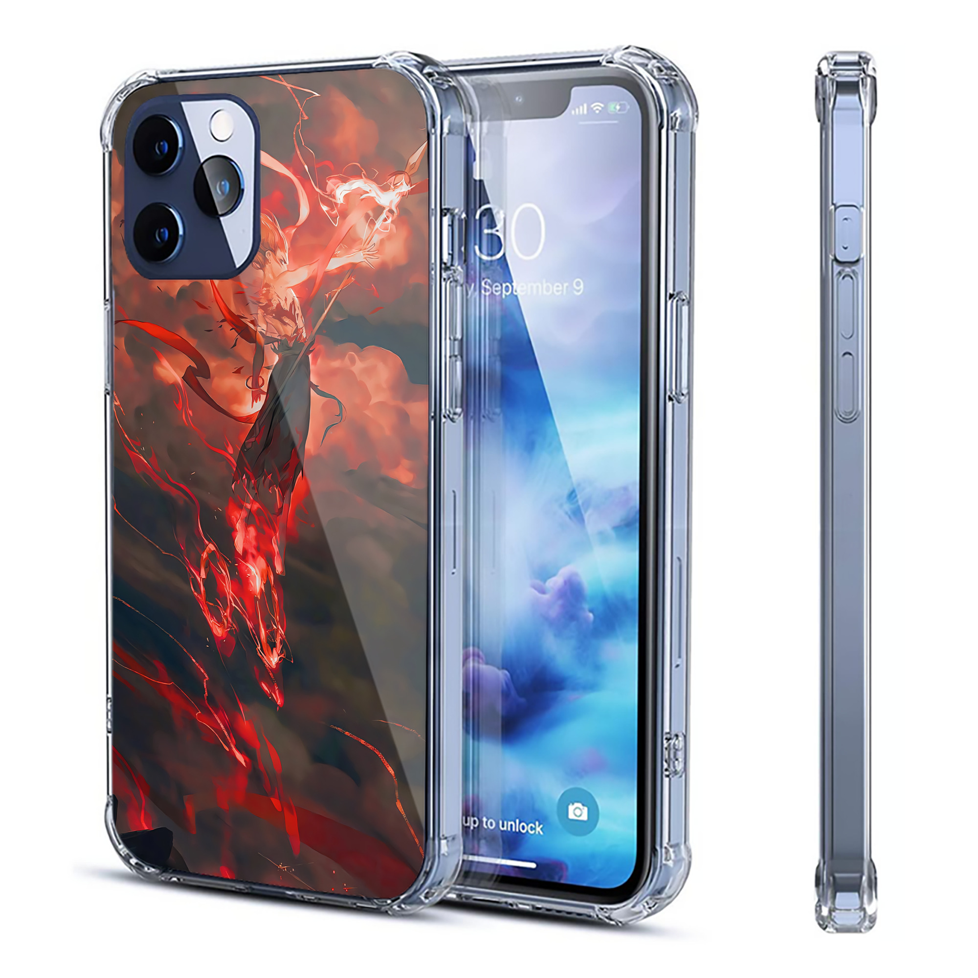 （画像用） Ne Zha 2 ナタ 魔童の大暴れ 【iPhone 12シリーズ対応】透明スマホケース（クリアソフトケース）